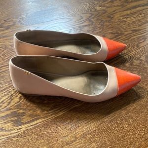 Tory Burch pointed cap toe flats